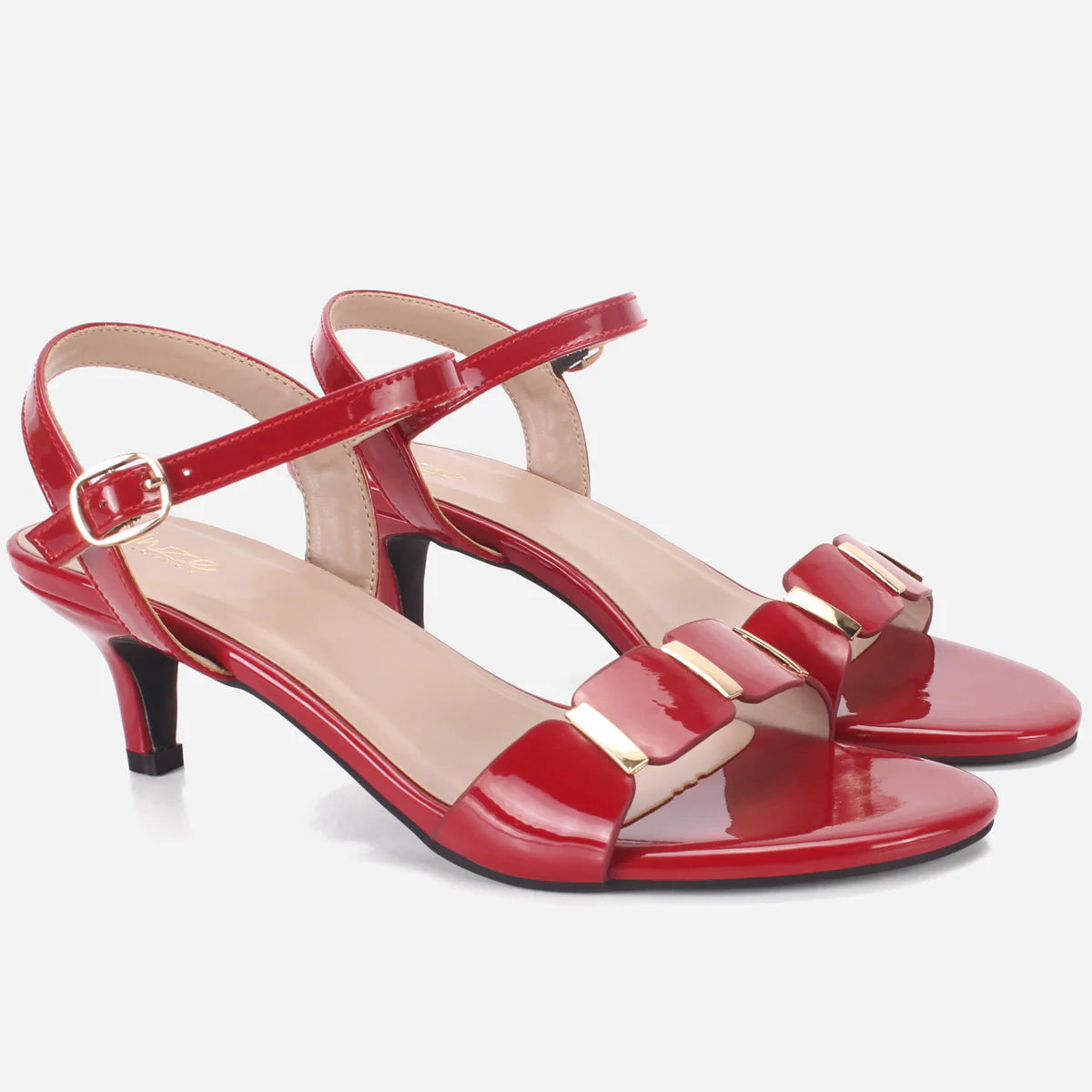 Women "JADEN" Heeled Open Toe Party Sandals - Image 2