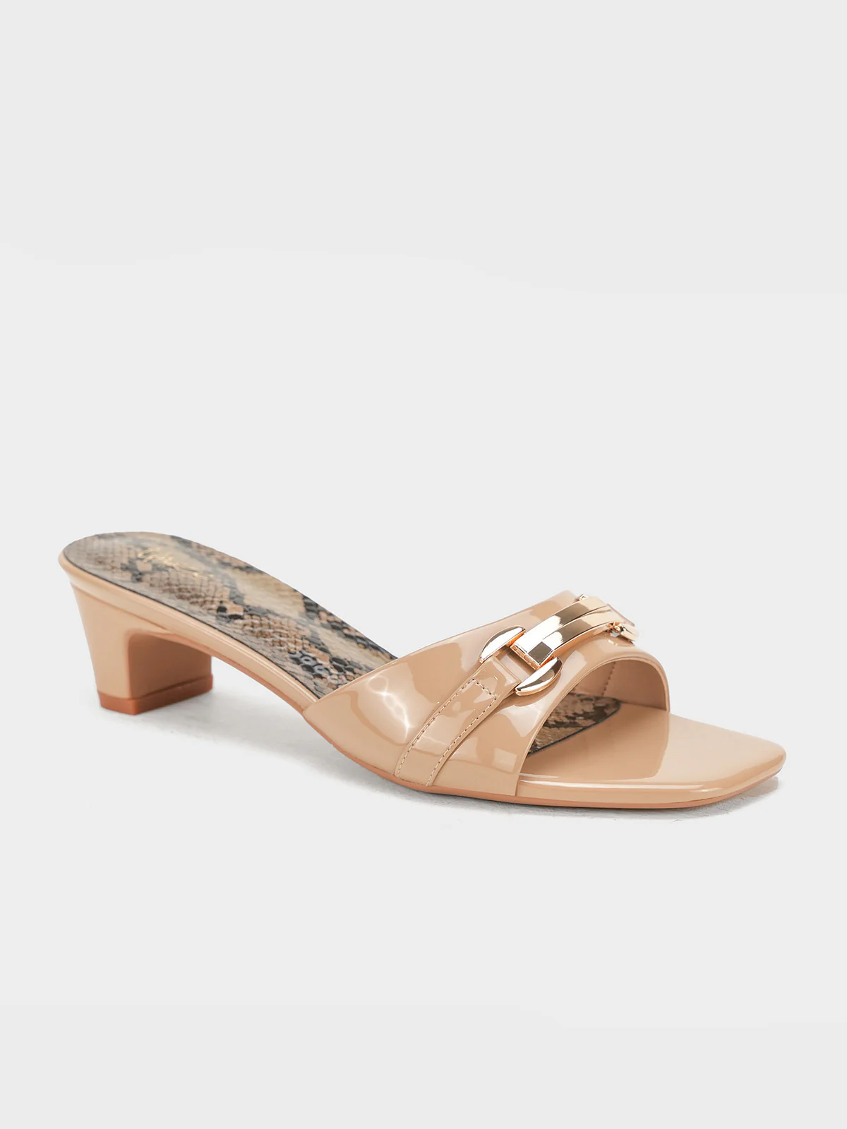 Women "JADON" Slip On Block Heel Sandals