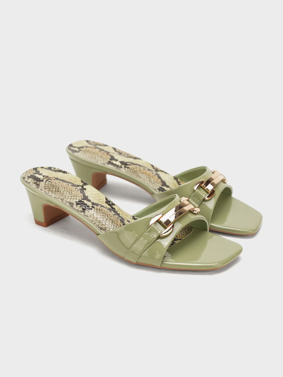 Women "JADON" Slip On Block Heel Sandals - Image 2
