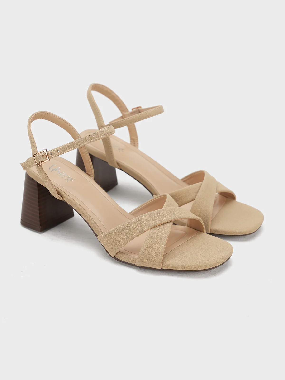 Women "JEFFREY" Block Heel Buckle Sandals - Image 4
