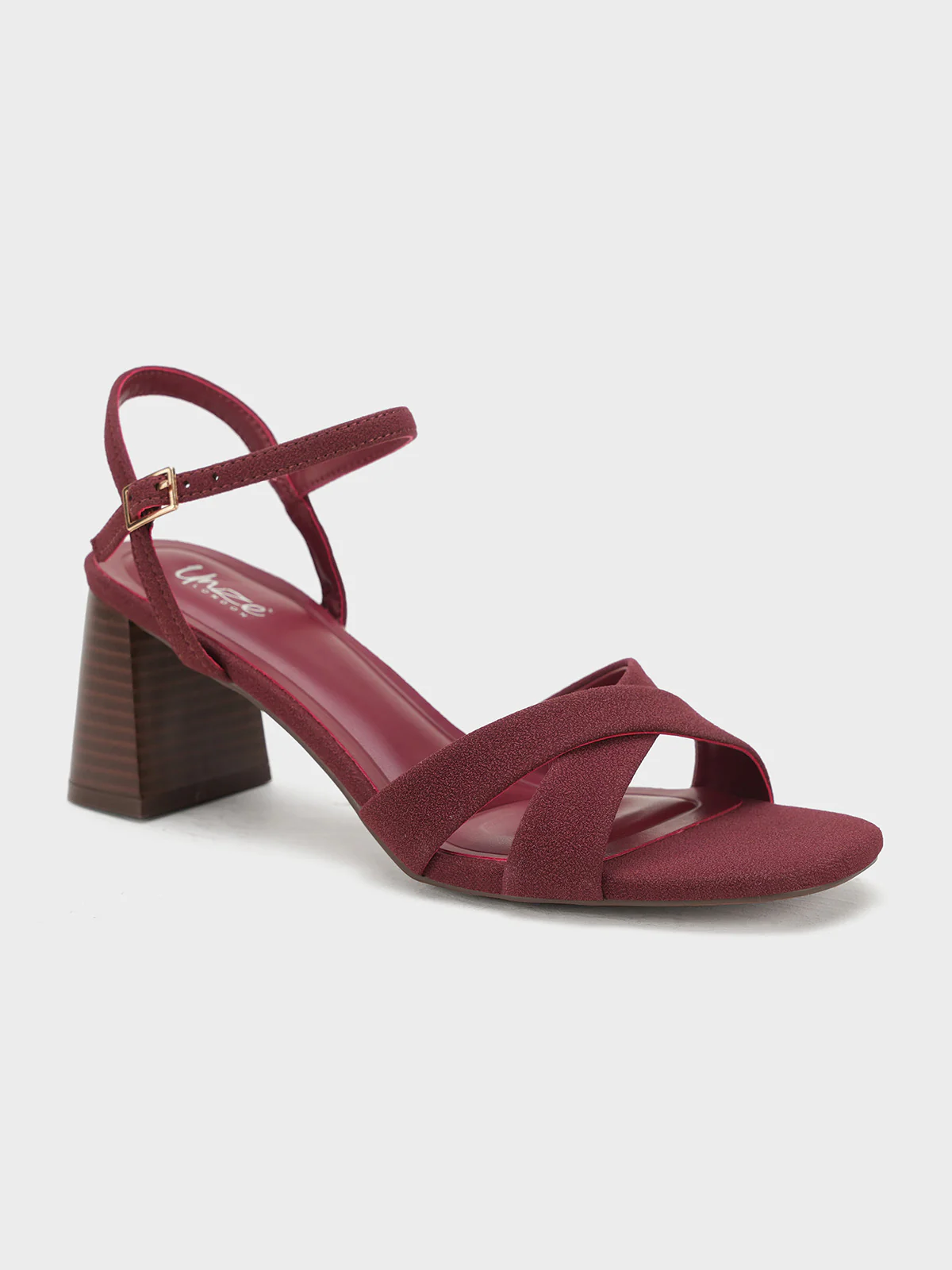 Women "JEFFREY" Block Heel Buckle Sandals - Image 2