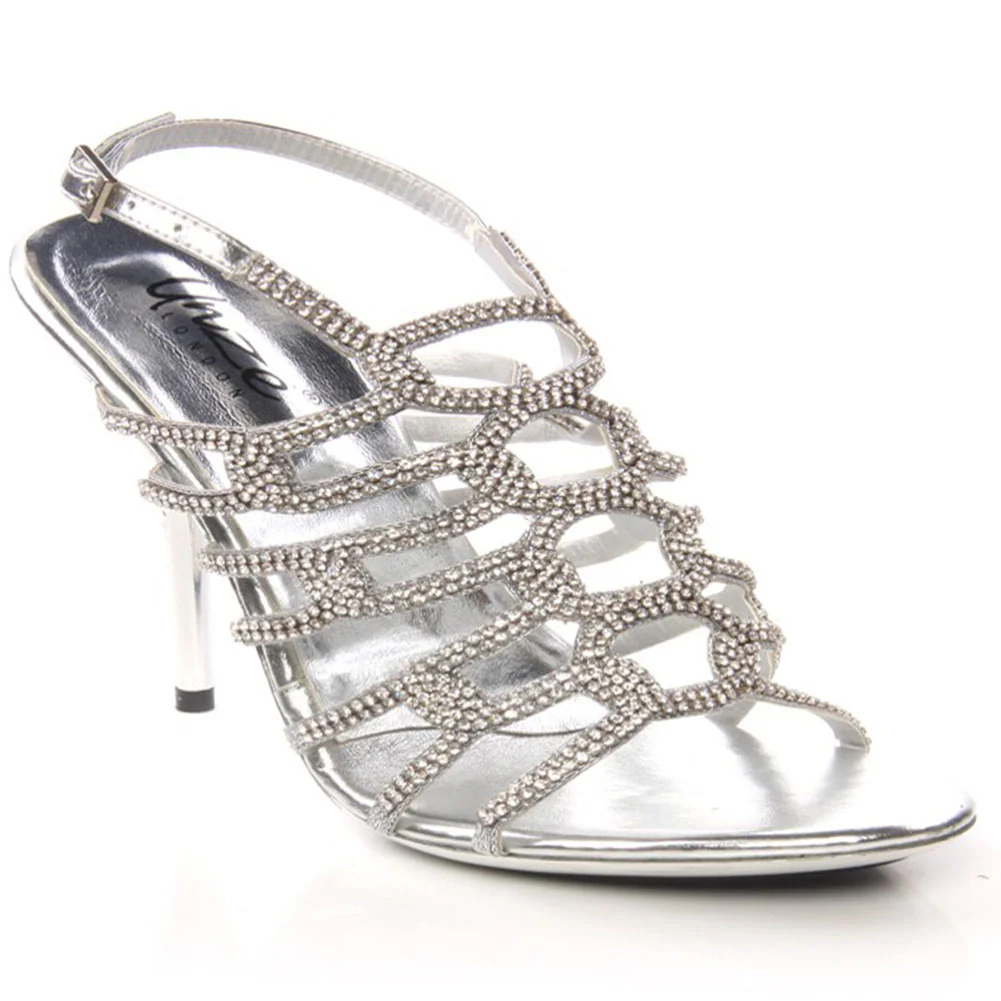 Women Jeweled Cage Upper 'Mae' Sandal