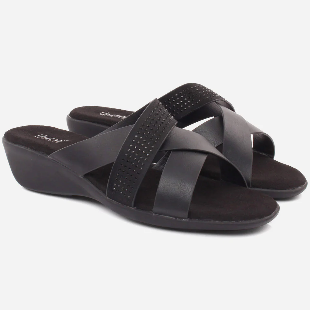 Women "JULIANA" Lightweight Durable Wedge Sandals - Image 2