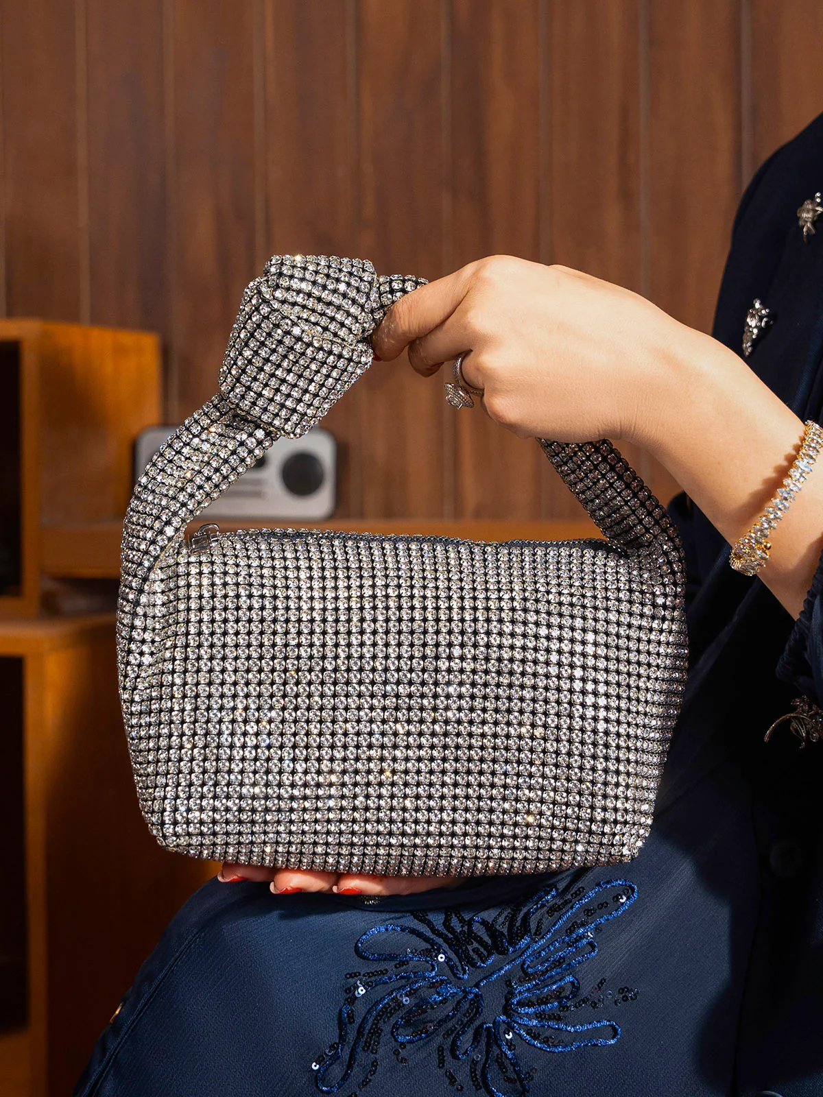 Women "KATHY" Smooth Fancy Evening Bag