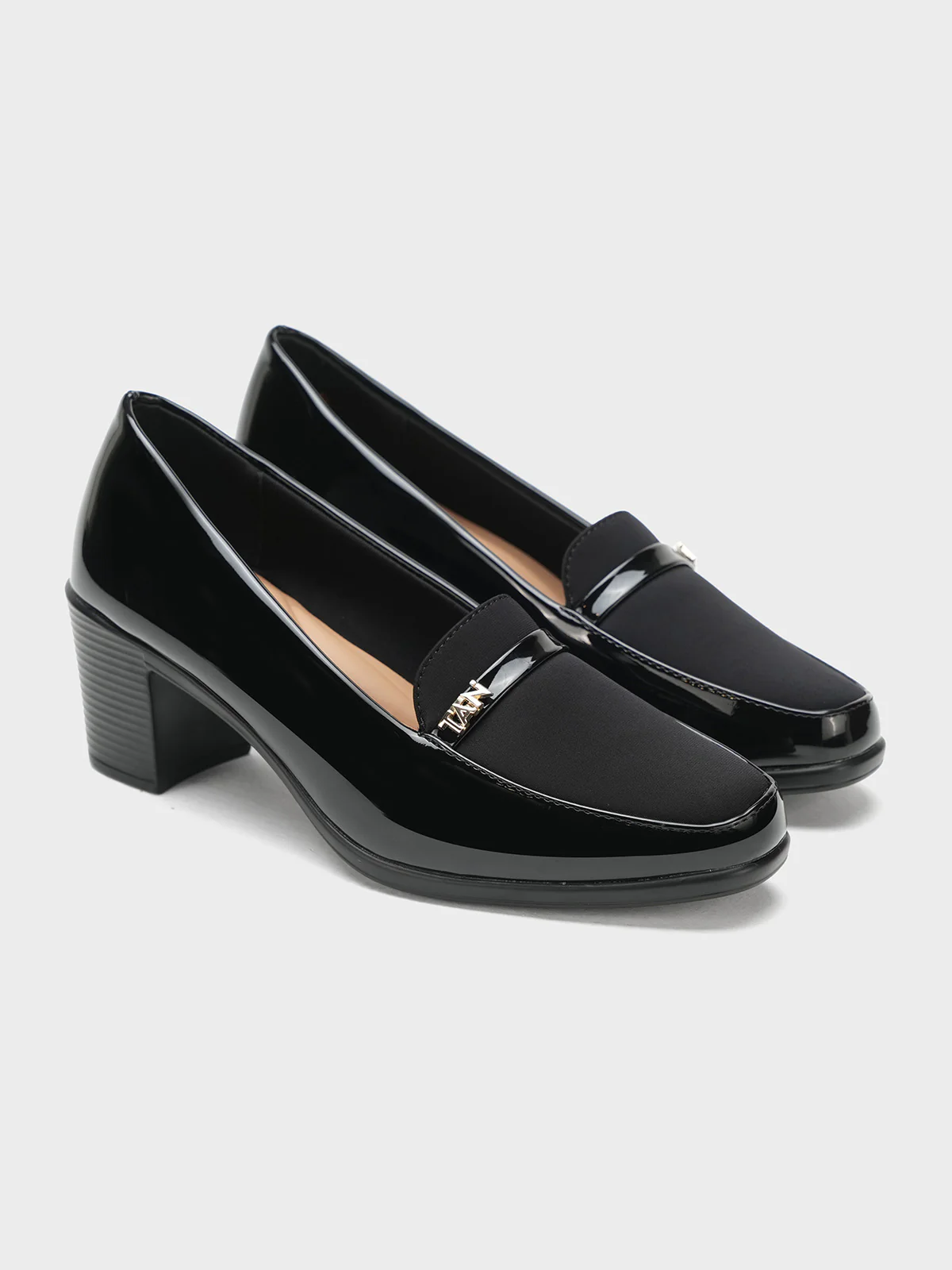 Women "KAYCE" Stylish Block Heel Courts - Image 2