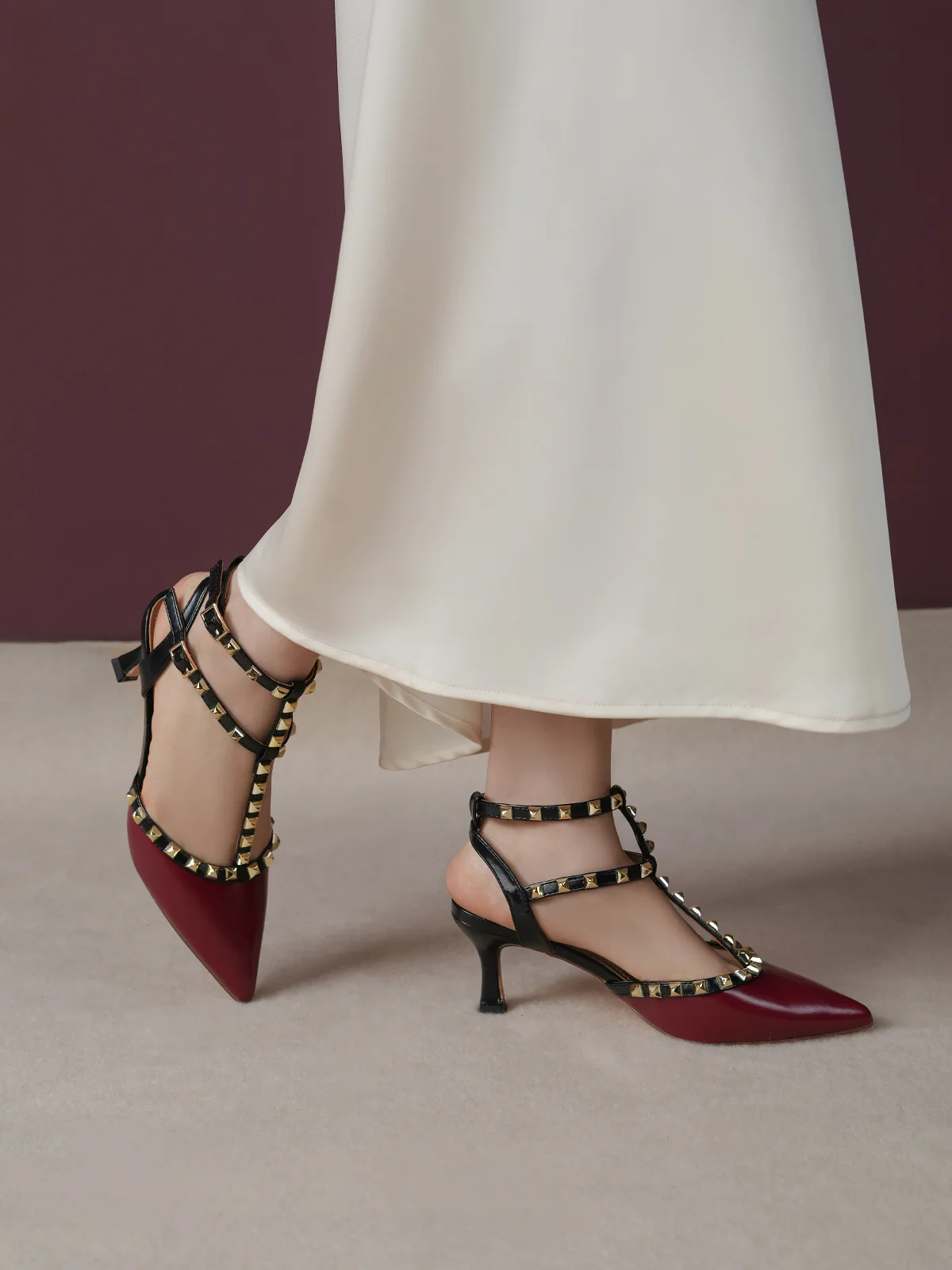 Women "KILLARA" Studded Straps Sandals - Image 3