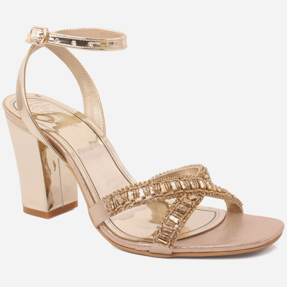 Women "KIMMEI" Block Heel Sandals