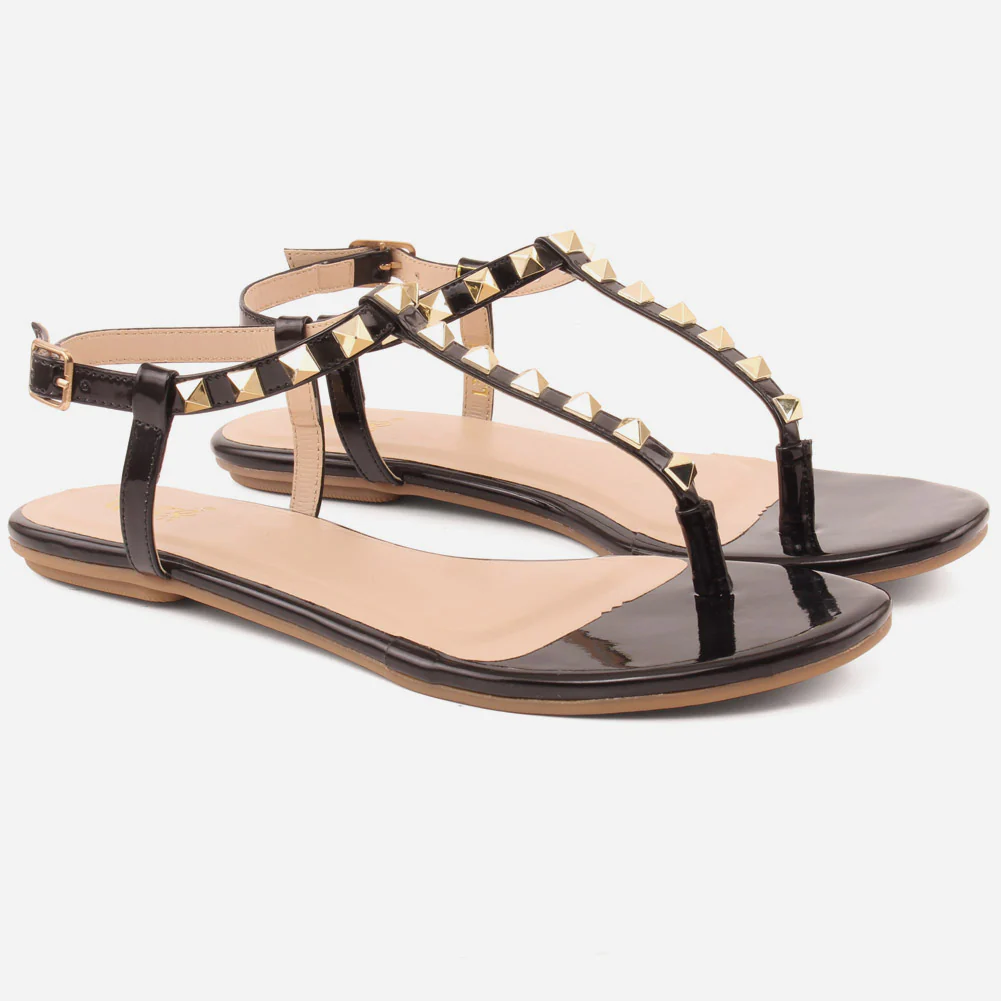 Women "KITTY" Ankle Fastening Light Weight Rubber Sole Sandals - Image 2