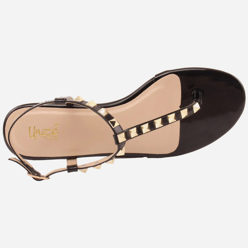 Women "KITTY" Ankle Fastening Light Weight Rubber Sole Sandals - Image 4