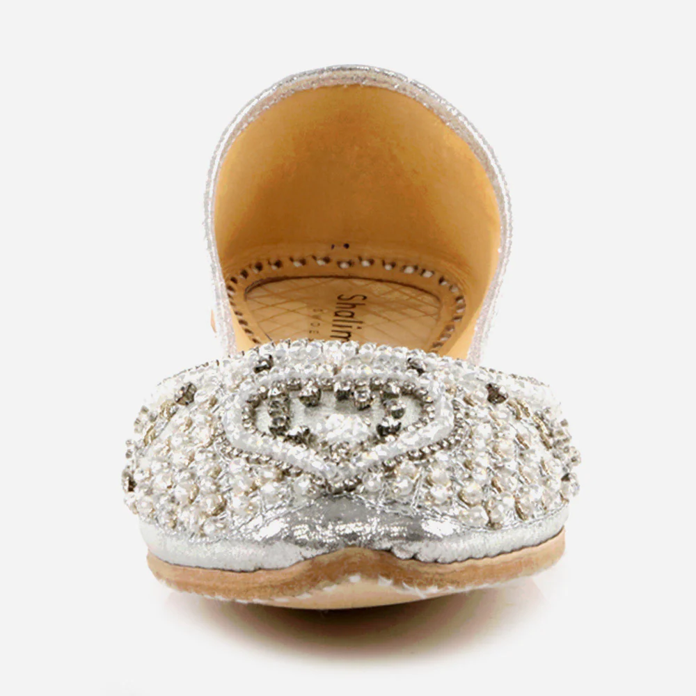 Women Ladies Ethnic Decorated Mojaris Traditional Indian Wedding Bridal Slip Ons Evening Party Handmade Leather Khussa Pumps Shoes - Image 4