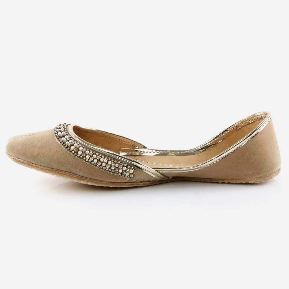 Women Ladies Fashion Mojaris Traditional Indian Wedding Bridal Slip Ons Evening Party Handmade Leather Khussa Pumps Shoes - Image 3