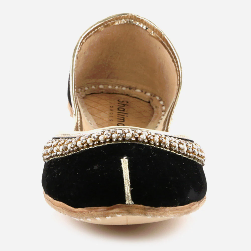 Women Ladies Fashion Mojaris Traditional Indian Wedding Bridal Slip Ons Evening Party Handmade Leather Khussa Pumps Shoes - Image 4