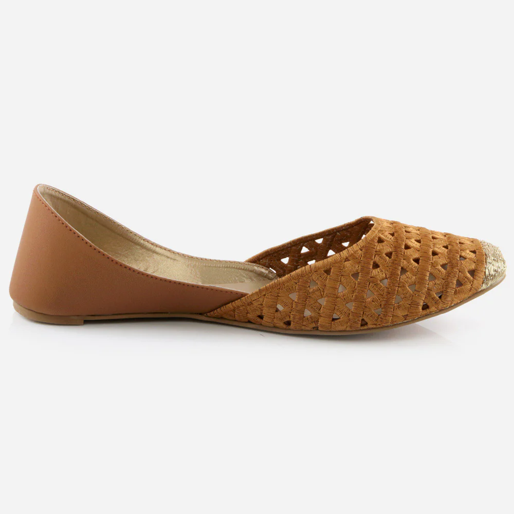 Women Ladies Sequins Decoration Ethnic Jotis Mojaris Traditional Indian Slip Ons Evening Party Handmade Leather Khussa Pumps Shoes - Image 2