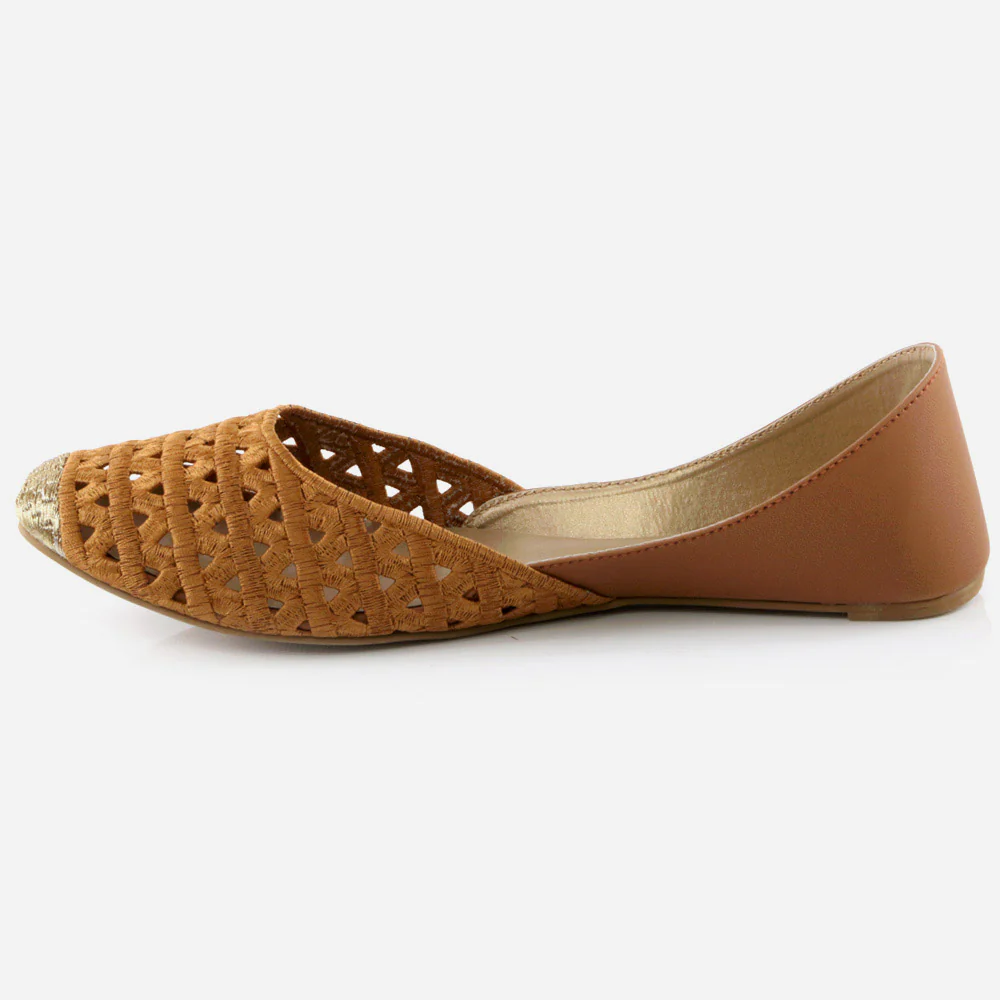 Women Ladies Sequins Decoration Ethnic Jotis Mojaris Traditional Indian Slip Ons Evening Party Handmade Leather Khussa Pumps Shoes - Image 3