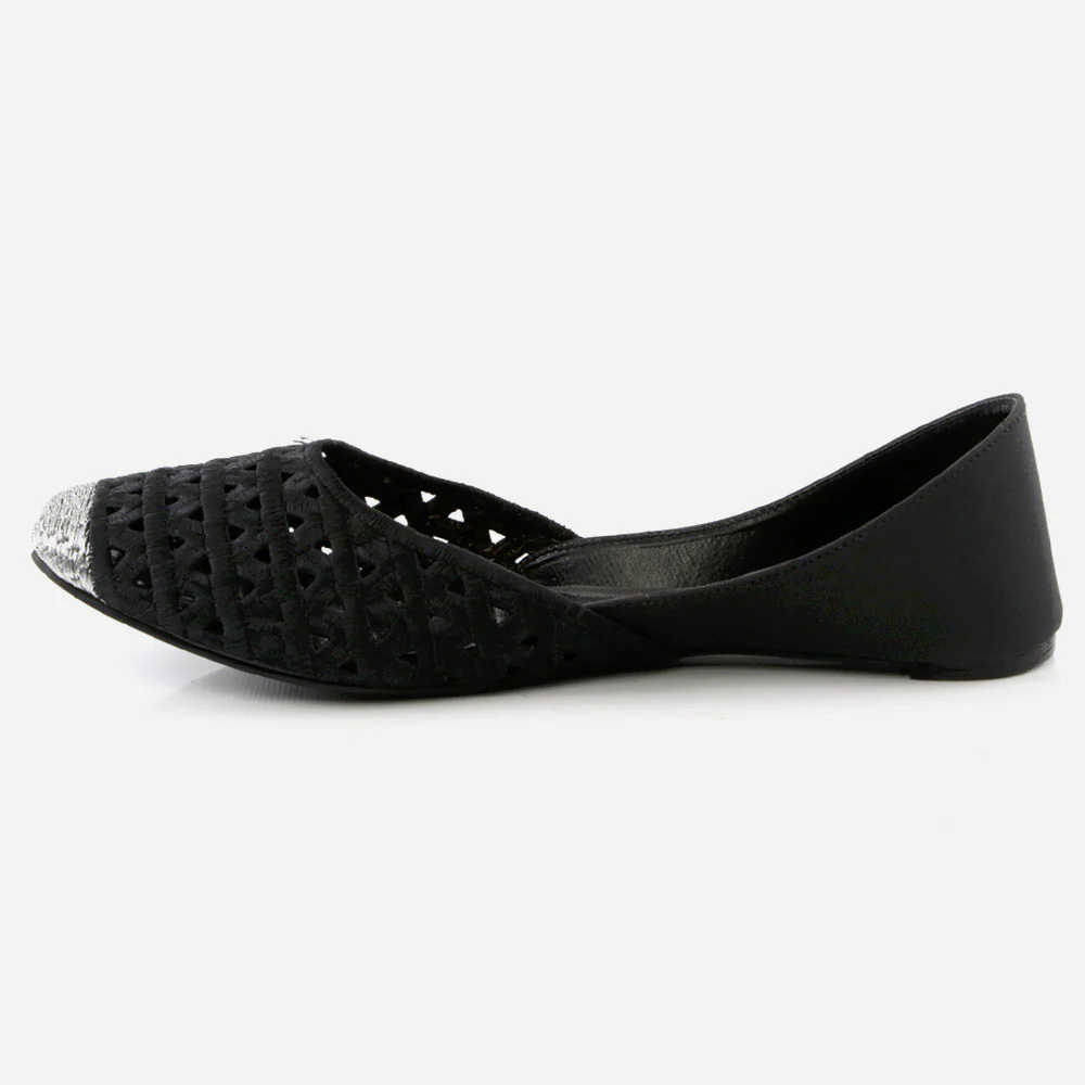 Women Ladies Sequins Decoration Ethnic Jotis Mojaris Traditional Indian Slip Ons Evening Party Handmade Leather Khussa Pumps Shoes - Image 3