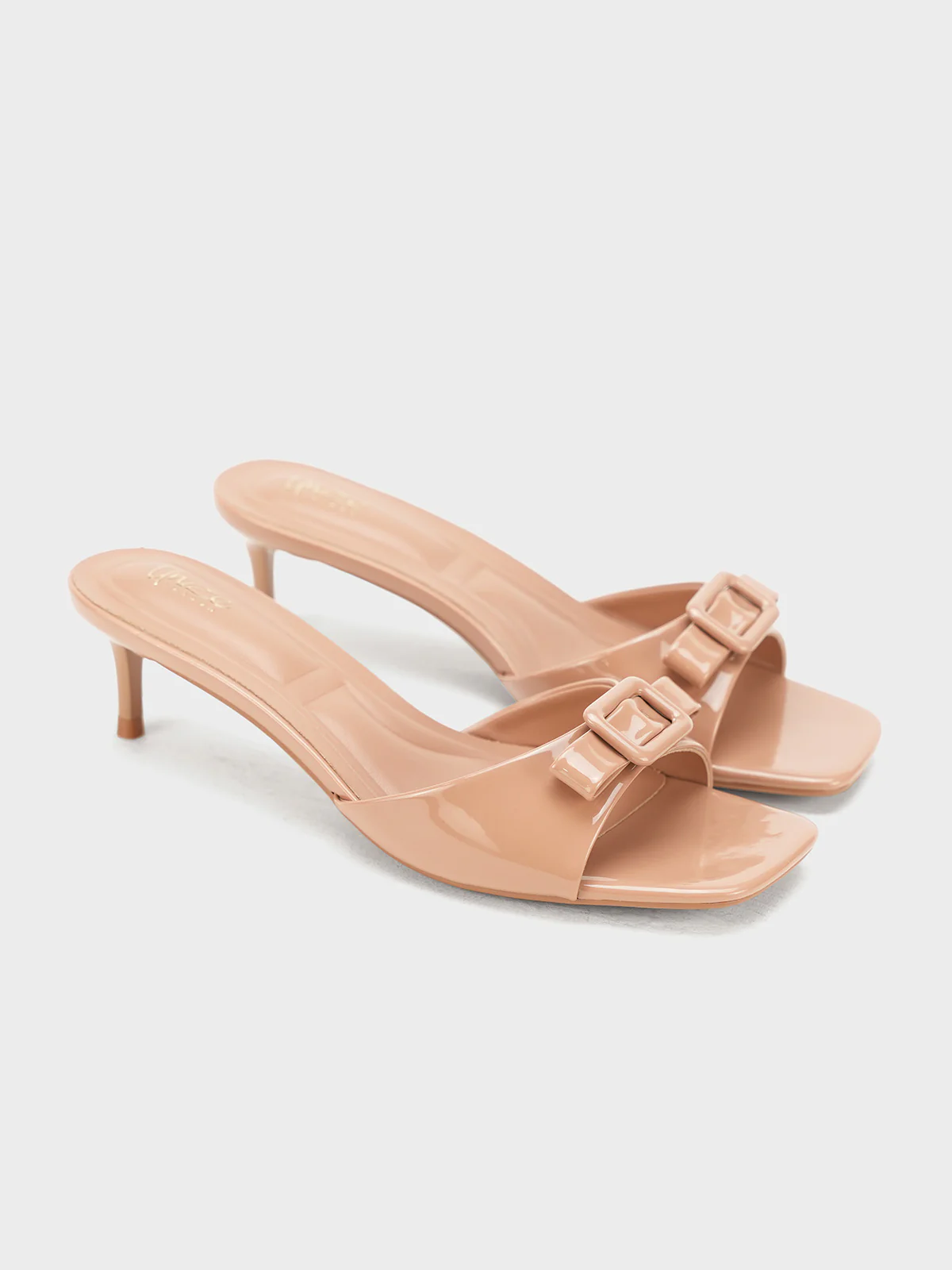 Women "LAMAR" Buckle Sleek Heel Sandals - Image 4