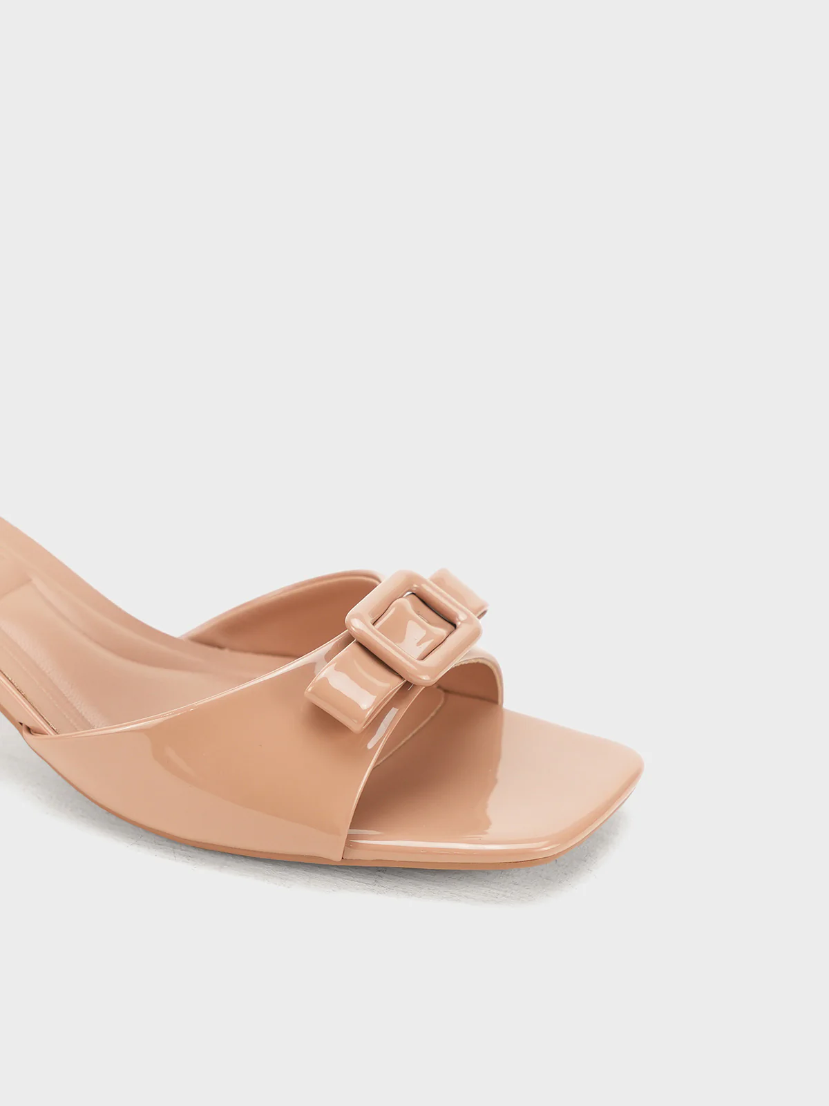 Women "LAMAR" Buckle Sleek Heel Sandals - Image 7