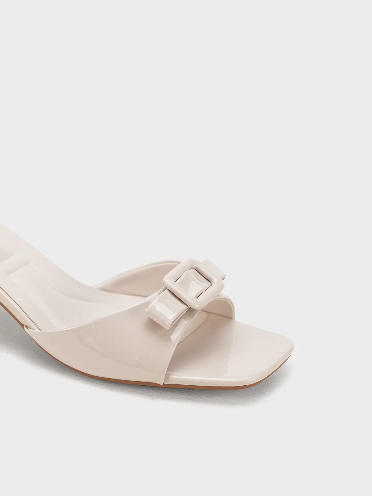 Women "LAMAR" Buckle Sleek Heel Sandals - Image 7