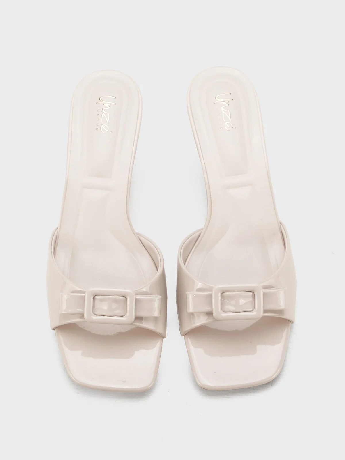 Women "LAMAR" Buckle Sleek Heel Sandals - Image 9