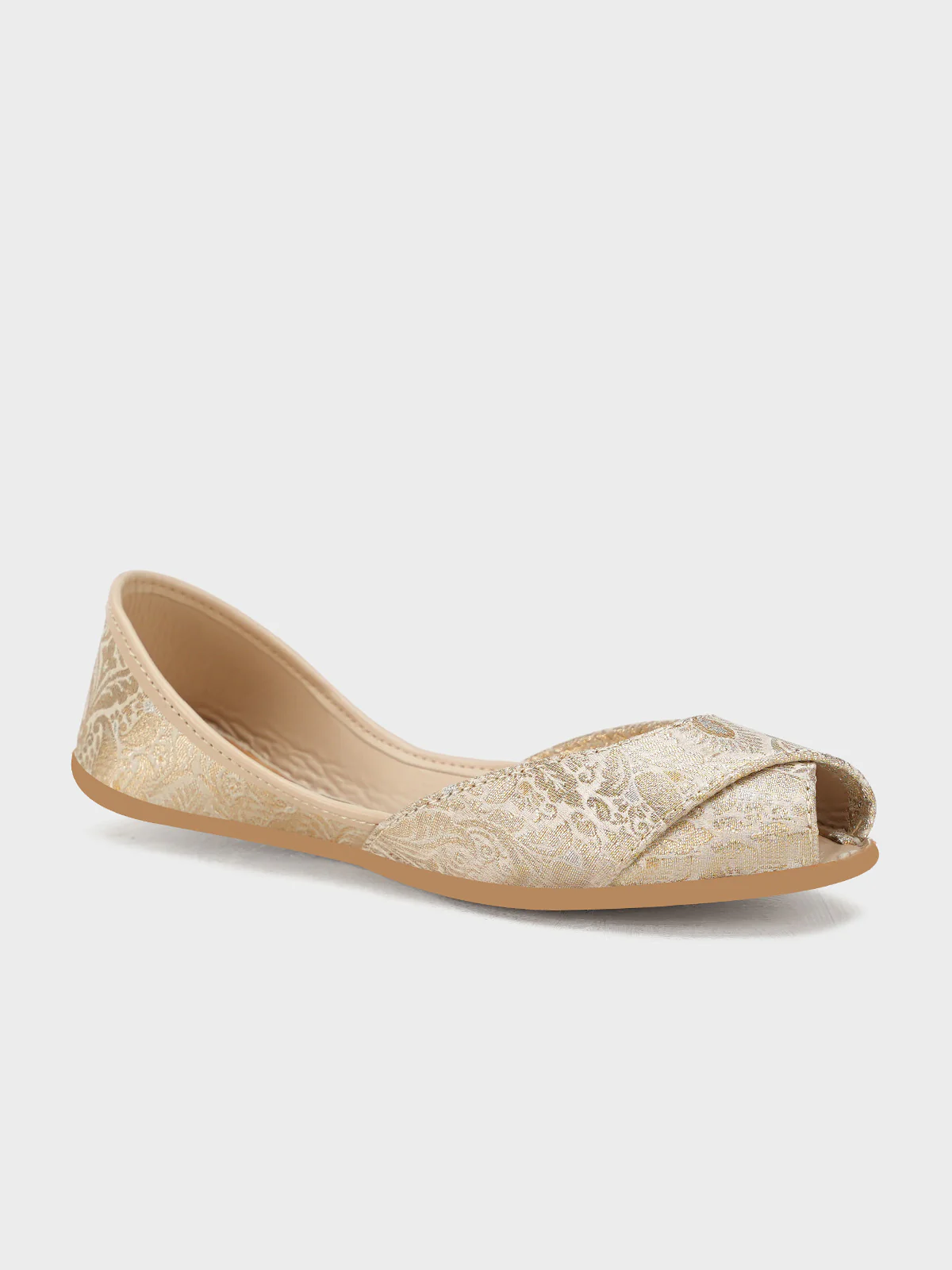 Women "LEHRANI" Open Toe Jamawar Khussa