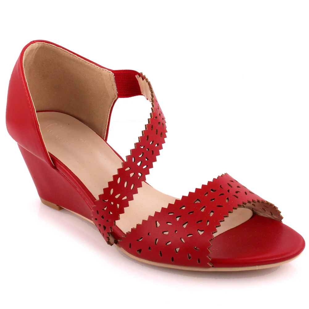 Women ‘Lesley’ Perforated Wedge Sandals