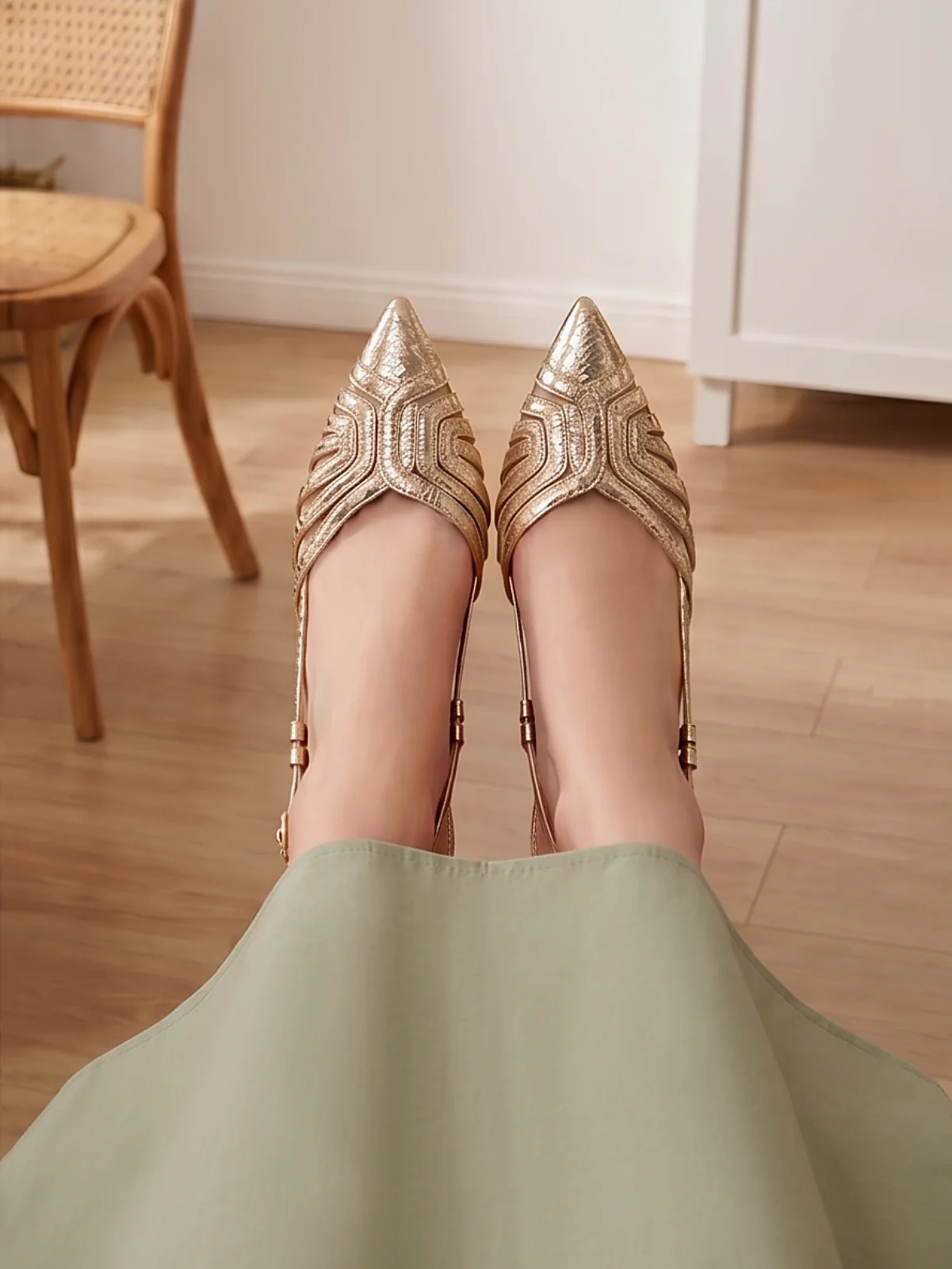 Women "LILITH" Pointed Toe Buckle Sandals - Image 3