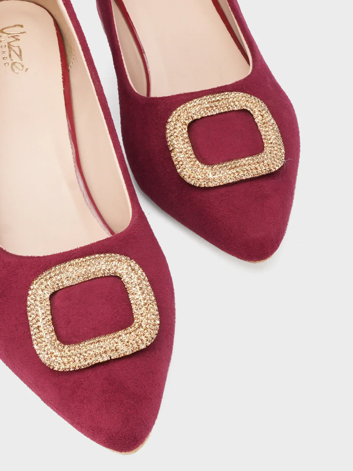 Women "LOVIS" Decorated Pointed Toe Courts - Image 4