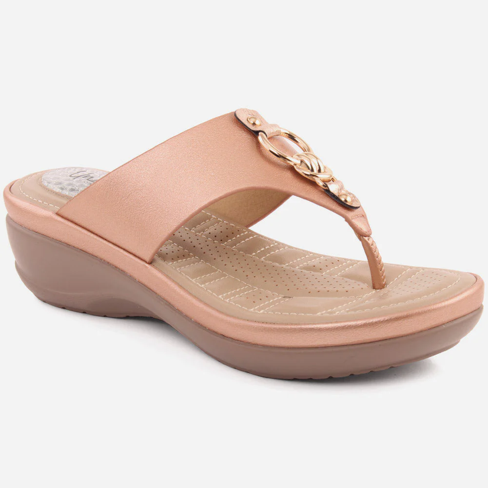 Women "MARTINA" Wedge Heel Comfort Slippers