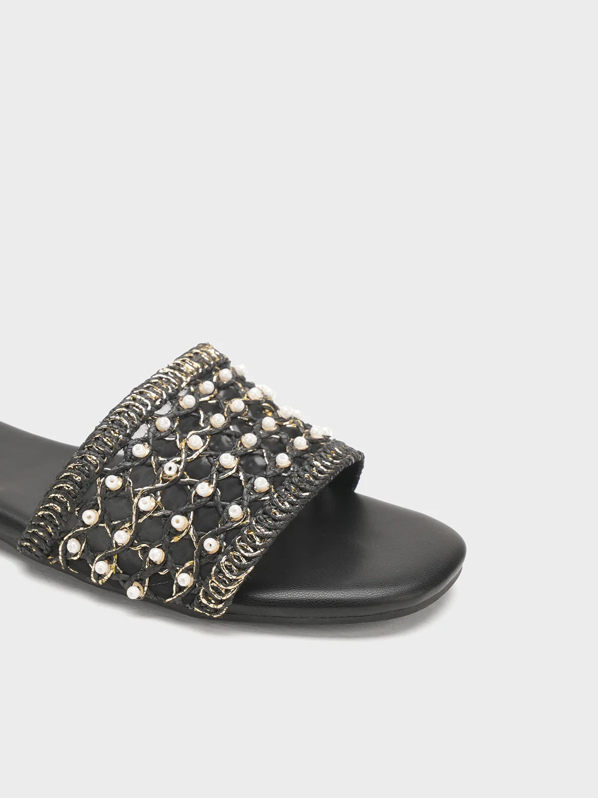 Women "MILBES" Delicate Fabric Slippers - Image 3