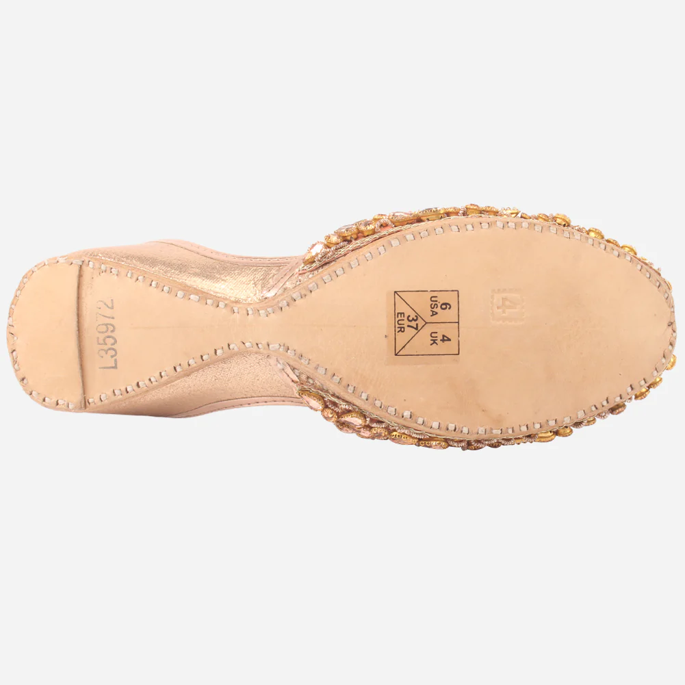 Women "NIKKO" Embellished Slip On Khussa - Image 5