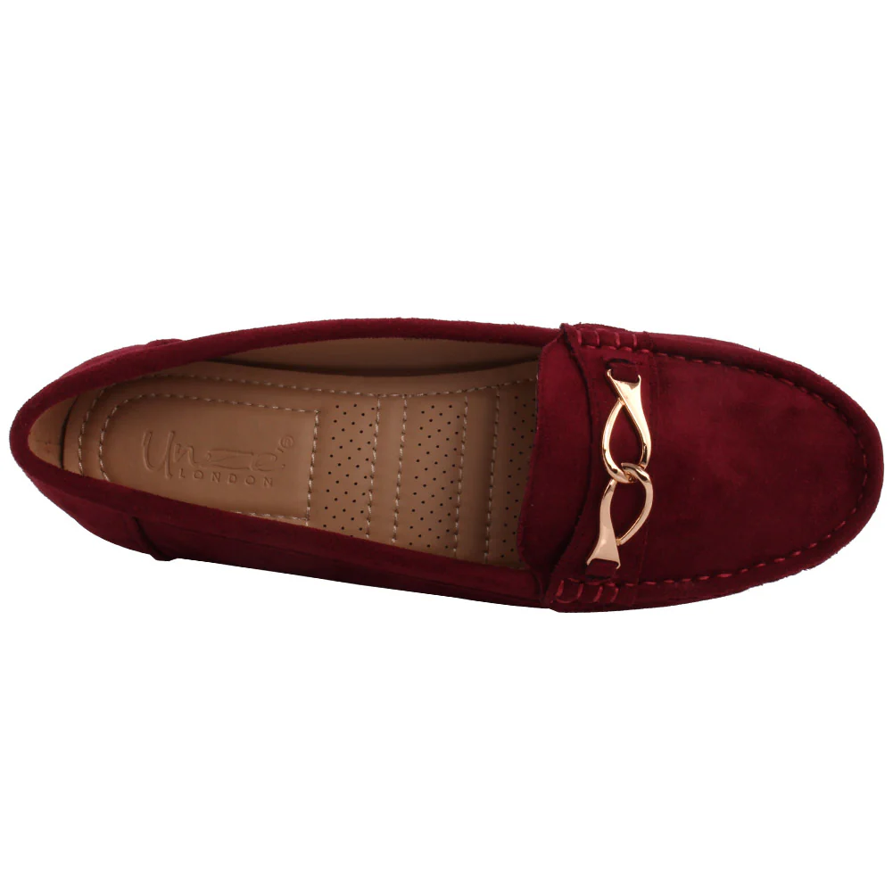 Women ‘Onyx’ Metal Link Flat Moccasins - Image 4