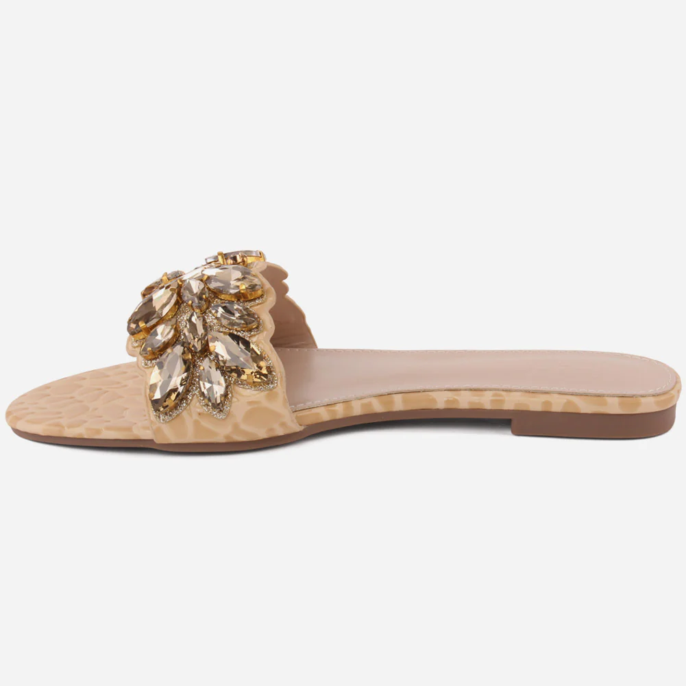 Women "PAM" Glitter Crystal Slippers - Image 3
