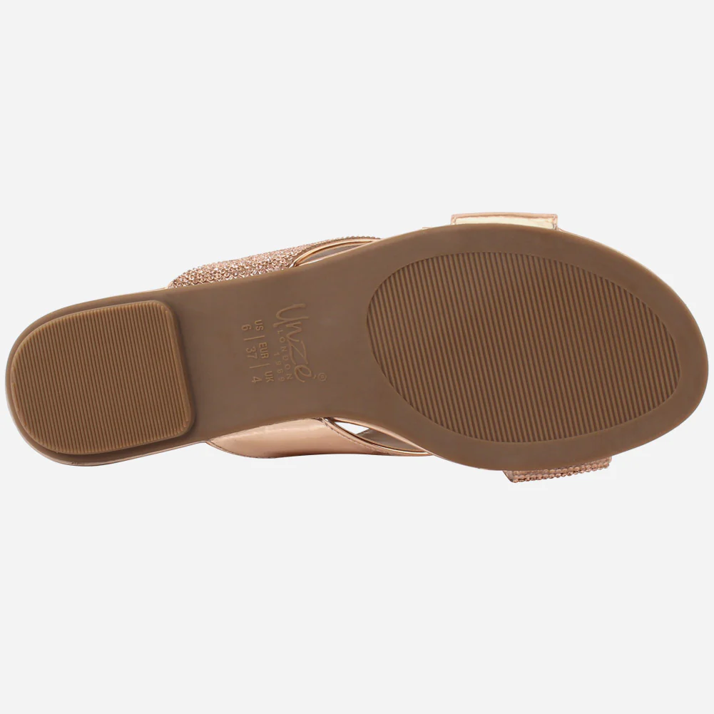 Women "PRISCILLA" Cross Band Slip On Slippers - Image 5