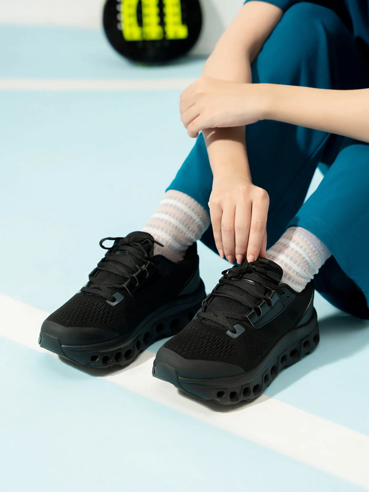 Women "RIANA" Lace Up Design Trainers