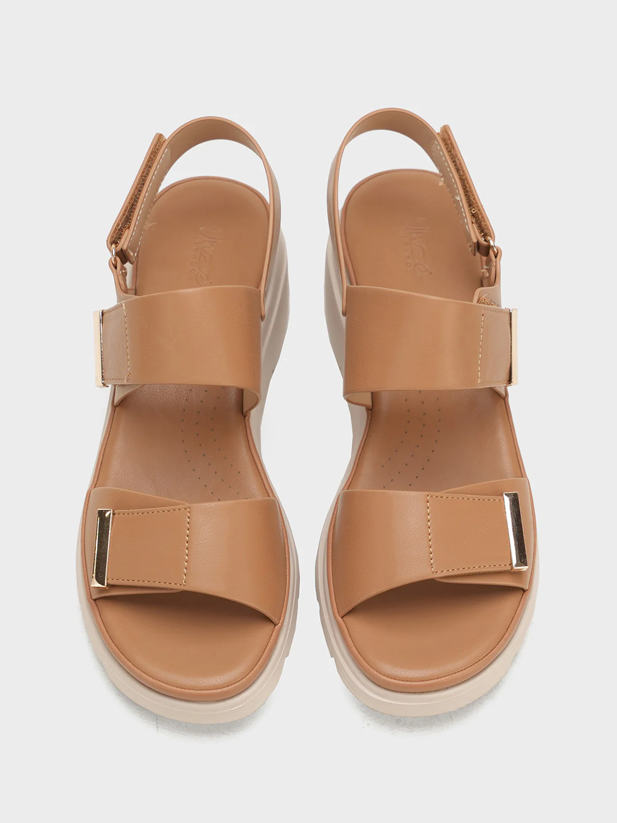 Women "RILEY" Comfort Velcro Strap Sandals - Image 7