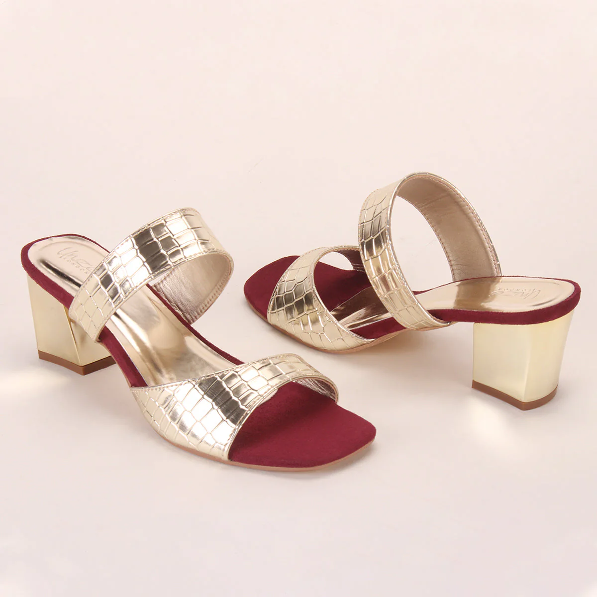 Women "ROWAN" Fancy Block Heel Sandals - Image 6