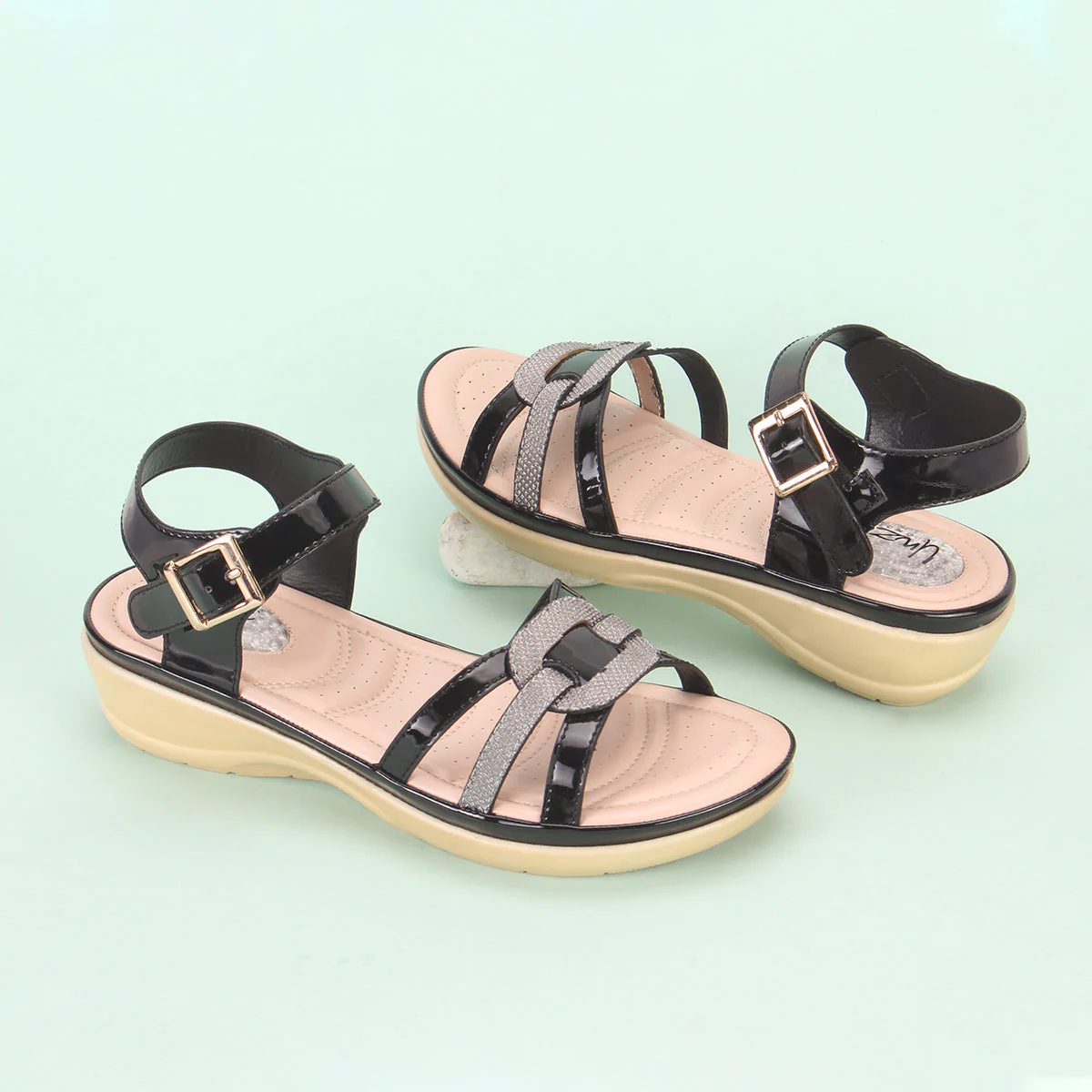 Women "SAFIYA" Comfort Wedge Sandals - Image 6