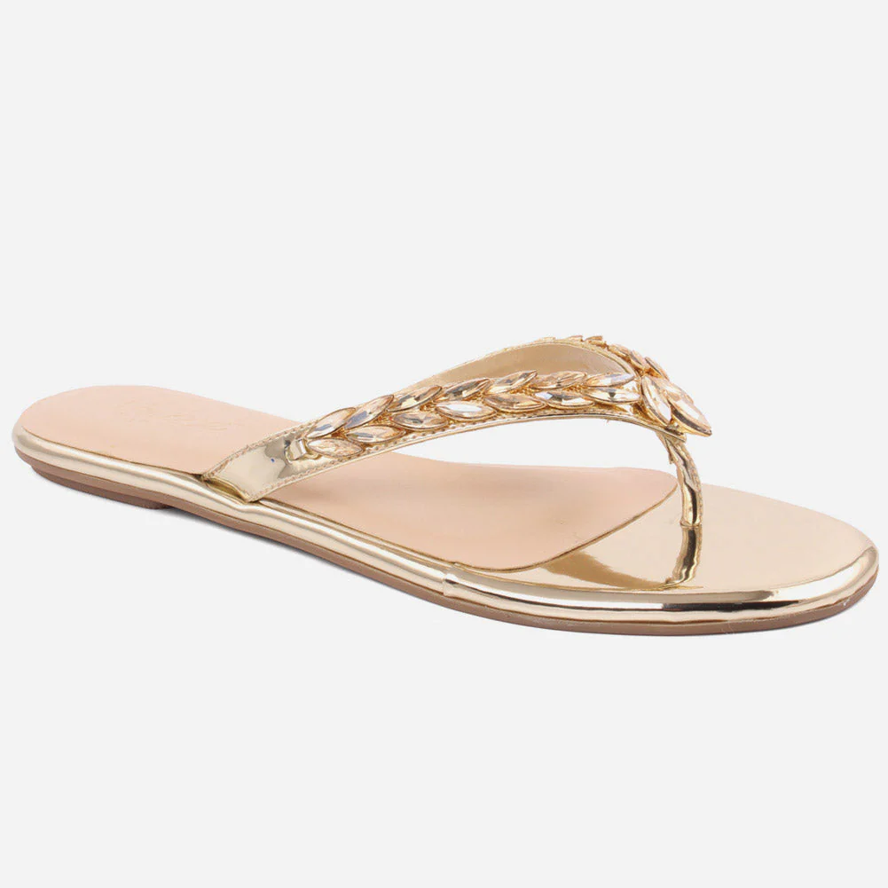 WOMEN "STELLA" CHIC CROSS OVER STRAP SLIPPERS