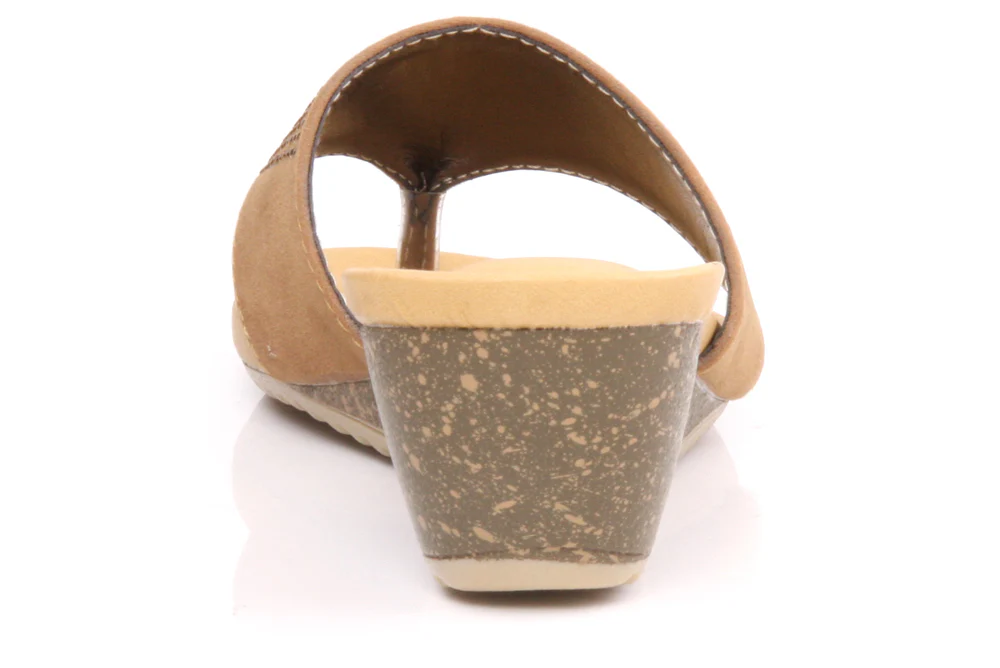 Women Thong 'Neen' Slippers Casual Wedge Heel - Image 2