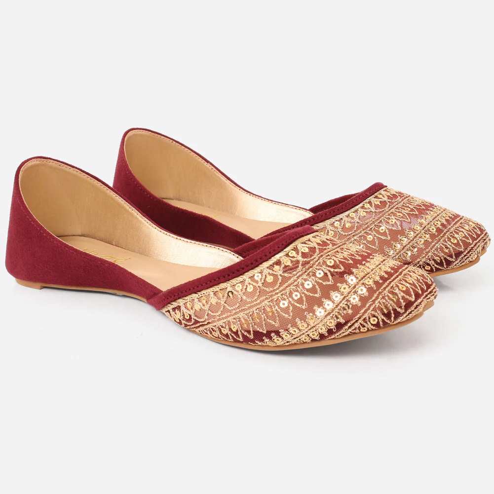 Women "ULYANA" Peep Toe Traditional Khussa - Image 2