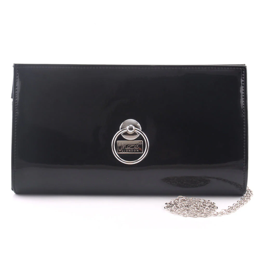 Women "VIDA" Compact Buckle Adorned Front Wallet Lady Clutch