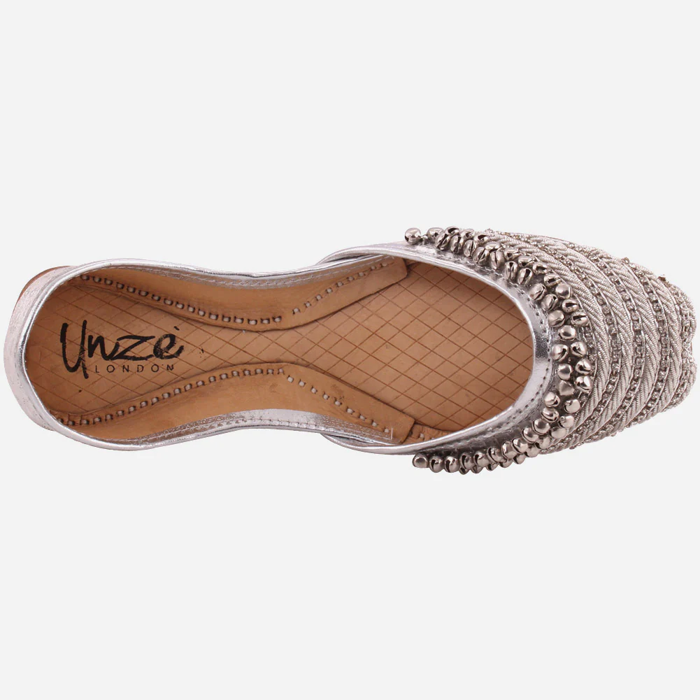 Women VIDEHA Indian Khussa Slippers - Image 4