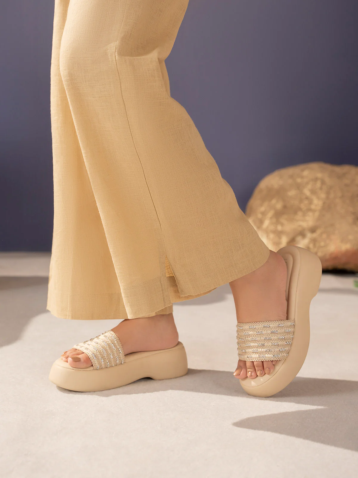 Women "VIOLA" Comfortable Wedge Slippers - Image 10