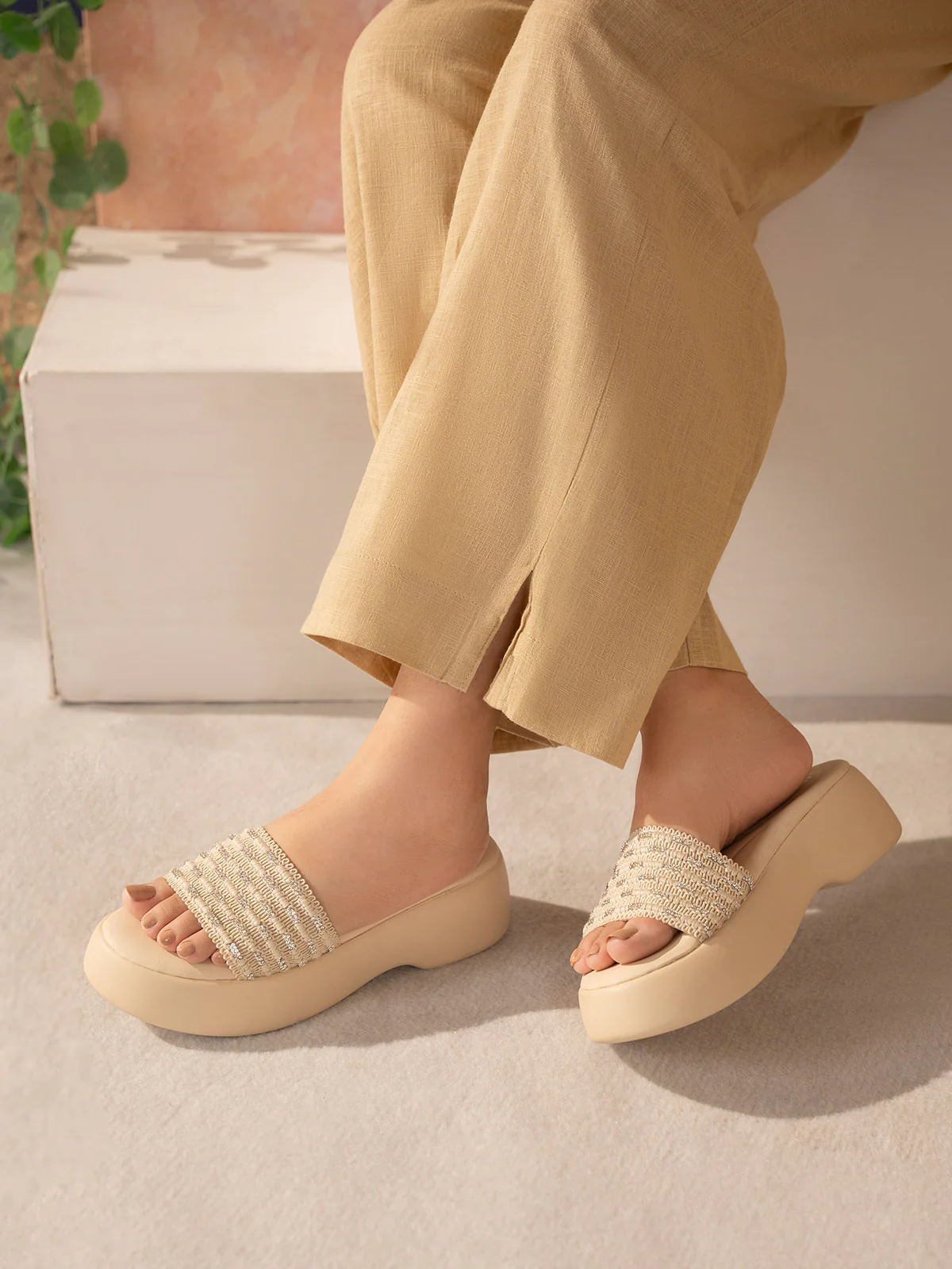 Women "VIOLA" Comfortable Wedge Slippers - Image 6