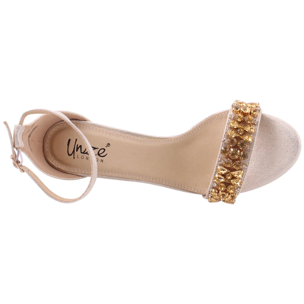 Women “WANDA” Ankle Strap Stiletto Heel Sandals - Image 4