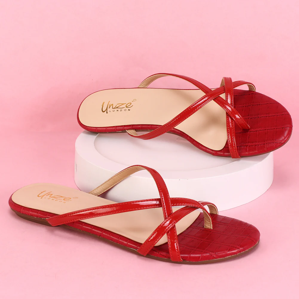 Women "XILA" Cross Strap Slippers - Image 6