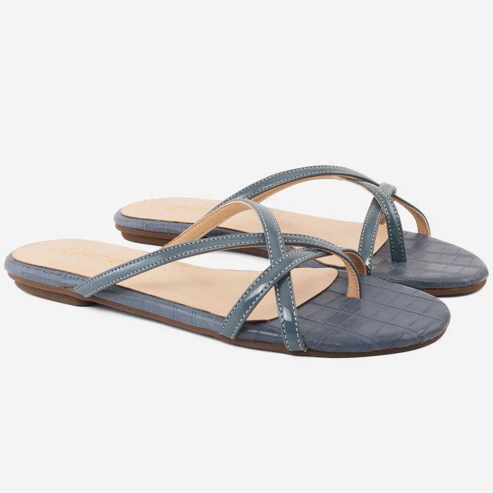 Women "XILA" Cross Strap Slippers - Image 2