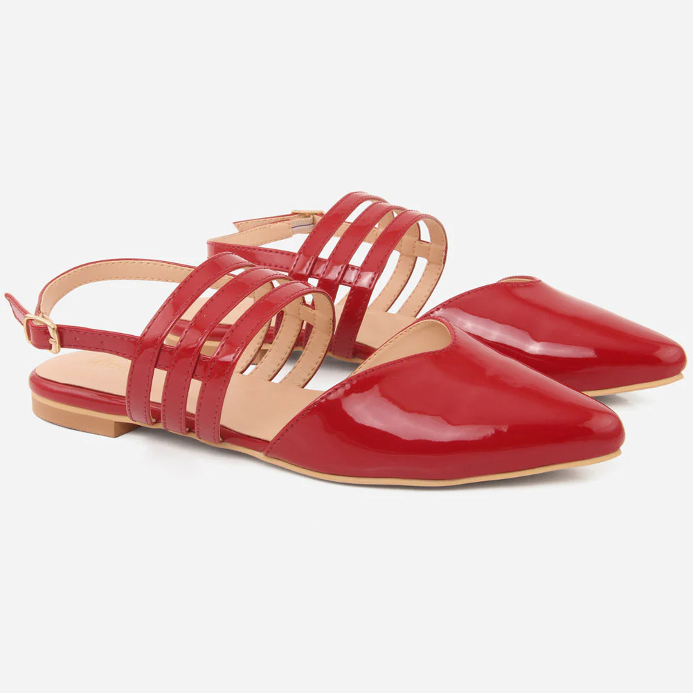 Women "XIMENA" Flat with Buckle Sandals - Image 2