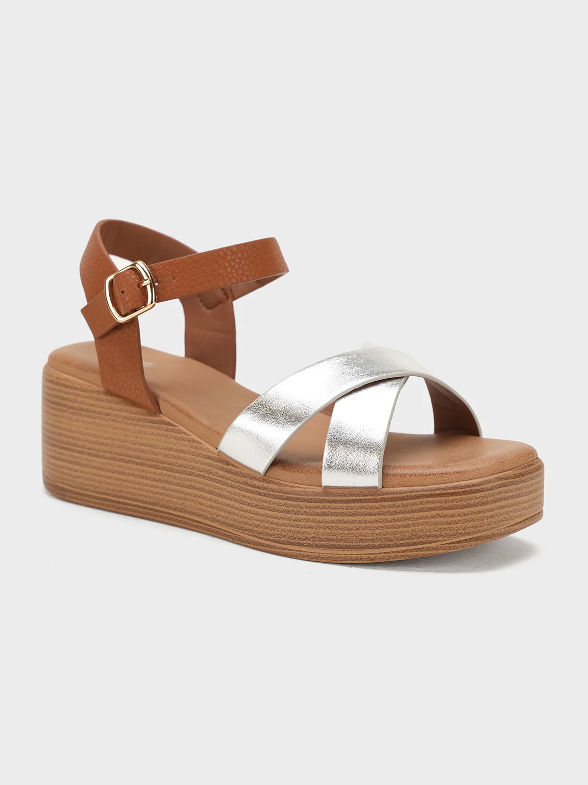 Women "ZENA" Smart Wedge Buckle Sandals - Image 2