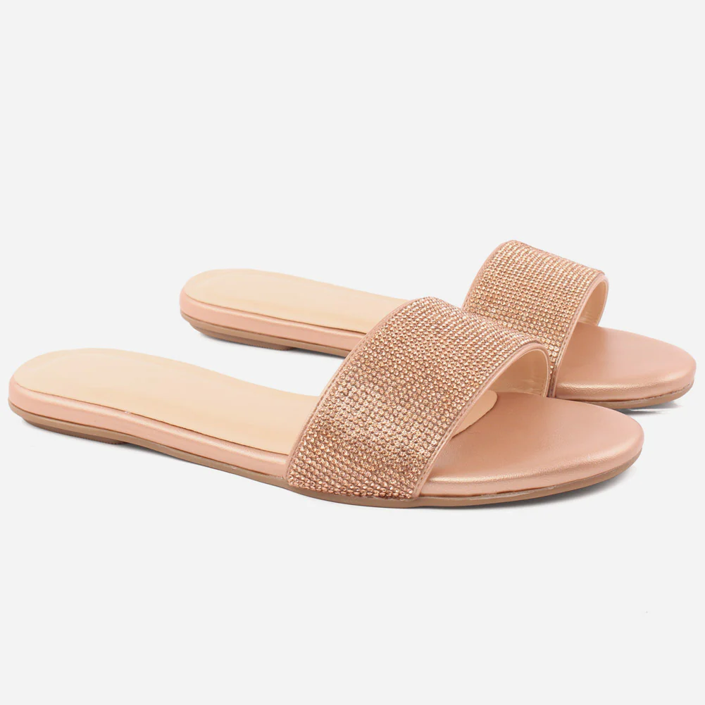 Women "Zoe" Sophisticated Glittering Slippers - Image 2